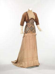 1900s Fashion, 20th Century Fashion, Old Dresses, Vestidos Vintage