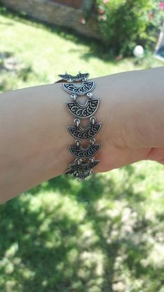 Vintage silver bracelet garnet silver bracelet antique bracelet Armenian bracelet link bracelet for women adjustable bracelet Pomegranate Jewelry, Healing Stones Jewelry, Antique Bracelets, Chalcedony Ring, Blue Stone Ring, Symbolic Jewelry, Statement Ring Silver, Square Rings, Agate Jewelry