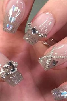 Heart 3d, Heart Decor, 3d Heart, Fake Nail, Heart Decorations, 3d Nails, Nails Art, False Nails, Brighten Your Day