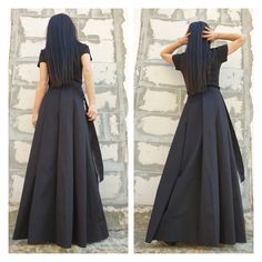 "Gothic woman Skirt🤩 Extravagant designs and high quality fabrics. The item from the pictures is size S For more information feel free to ask questions. Material &Care Cotton textiles Machine wash 30oC Hand wash at low temperatures Do not machine dry Medium hot iron Sizing We make sizes from xs to 5xl as well as customized measures.So don't hesitate to contact us and make one for you. 🛫🎁Shipping🎁 🛬 STANDARD SHIPPING Europe : 6-8 business days USA&Canada : 8-10 business days Everywhe Non-stretch Black Long Pleated Skirt, Black Non-stretch Long Pleated Skirt, Black Non-stretch Full Maxi Skirt, Non-stretch Black Long Skirt, Black Non-stretch Long Skirt, Non-stretch Pleated Full Maxi Skirt, Cotton Long Skirt For Party, Party Pleated Cotton Skirt, Flared Cotton Skirt For Party