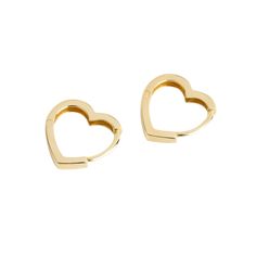 These are the perfect everyday earrings, featuring a timeless heart design that adds a touch of charm to any look. Simple yet stylish, they’re a lovely way to show your love for fun, wearable jewelry! Solid 14k gold. These can be worn 24/7. Clean with gold jewelry cleaner periodically. Elegant Heart Huggie Earrings For Everyday Wear, Elegant Everyday Heart Huggie Earrings, Elegant Everyday Huggie Heart Earrings, Chic Heart-shaped Everyday Earrings, Chic Everyday Heart-shaped Earrings, Chic Everyday Heart Earrings, Yellow Gold Double Heart Earrings For Everyday, Everyday Open Heart Huggie Earrings, Yellow Gold Double Heart Earrings