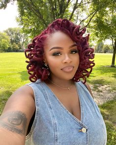 Locs Colors For Women, Layered Loc Bob, Plum Locs Black Women, Dark Purple Locs Black Women, Half Up Loc Styles For Women, Magenta Locs Black Women, Burgundy Microlocs, Dreadlock Hairstyles Medium Length