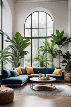 Living room with vintage and modern furniture mix and natural light 2024 Living Room, Bold Wallpaper, Trends For 2024, Statement Lighting, Multifunctional Furniture, Decor Trends, Furniture Arrangement, Interior Design Ideas, Decor Interior Design