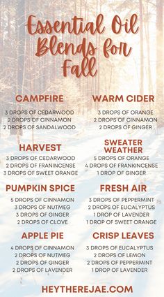 Fall Scents Essential Oils, Best Essential Oil Blends, Fall Essential Oil Blends, Fall Essential Oils, Essential Oils Guide, Essential Oils Herbs