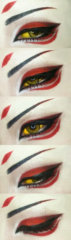 Makeup Kawaii, Make Up Designs, Anime Eye Makeup, Anime Makeup, Cool Makeup Looks, Edgy Makeup, Creative Eye Makeup