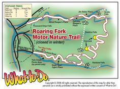 the road map for roaring fork motor nature trail