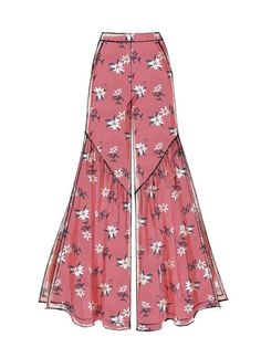 a women's skirt with flowers on it