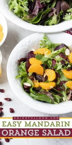 Add a burst of freshness to your spring food ideas with this Easy Mandarin Orange Salad! This vibrant dish features fresh greens all tossed with sweet mandarin oranges, tart cranberries, and a zesty citrus salad dressing. A refreshing choice for spring salad recipes! Save this Side Dishes!