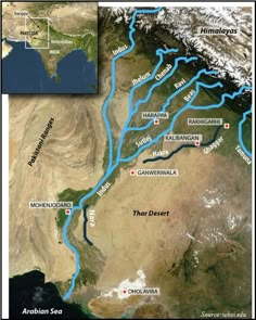 a map of the middle east showing rivers