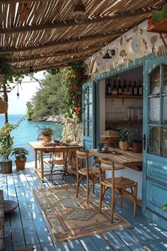 Seaside Cafe, Small Beach Houses, Villain Outfits, Dream Beach Houses, Travel Places, Beach Living