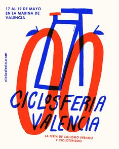 an advertisement for the 50th anniversary of cicloteferia valencaa, in spanish