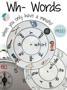 three different types of words and numbers are shown in this printable activity for kids