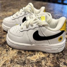 Bought Brand New - Nike Force 1 Lv8 Toddler Boys Size 4c Shoes White Black Bought For My 18month Old Son And He Only Wore Once Due To Them Being Slightly Too Small. See Photos For Details. Offers Are Welcome! Nike Force 1, Nike Force, Nike White, Shoes White, Kids Nike, Shoes Nike, New Nike, White Nikes, Toddler Boys