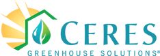 the cerese logo is shown in blue and green with an orange sun behind it