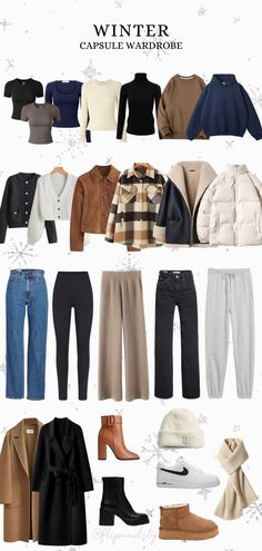 winter capsule wardrobe 2024 winter outfits Underconsumption Core, Capsule Wardrobe Winter, Winter Capsule, Winter Capsule Wardrobe, Winter Style, Winter Wardrobe, Autumn Winter Fashion, Capsule Wardrobe, New Outfits