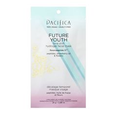 Pacifica Future Youth Gravity Rebound Face Mask - 0.6 fl oz Bright Undereye, Charcoal Face Mask, Strawberry Seed, Smile Lines, Glowing Makeup, Peel Off Mask, Skin Care Serum, Clean Face, Facial Masks