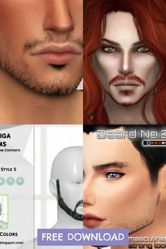 Upgrade your male Sims look with top Sims 4 beards CC, featuring a variety of stylish facial hair options. Click to explore more!