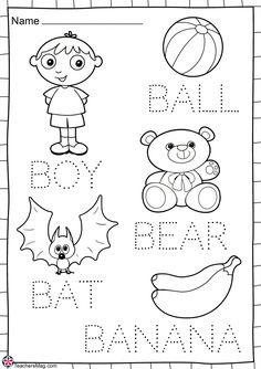 the letter b worksheet for children to learn how to write and draw letters