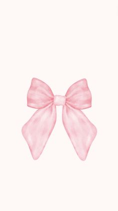 a pink bow on a white background