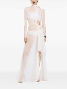 Dolce & Gabbana sheer silk maxi dress Maxi Dress White, Sheer Maxi Dress, Dolce Gabbana Dress, Silk Maxi, Satin Maxi Dress, Silk Maxi Dress, Dolce E Gabbana, Long Shirt Dress, Chiffon Maxi Dress