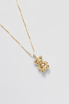 Wolf Circus Teddy bear charm necklace gold rope chain | Pipe and Row Gold Rope Chain Necklace As A Gift, Gold Rope Chain Jewelry As A Gift, 14k Gold Rope Chain Jewelry As Gift, Gold Pendant Chain Necklace With Rope Chain, Gold Rope Chain Necklace In 14k Gold, 14k Gold Rope Chain Necklace Gift, 14k Gold Rope Chain Jewelry For Gift, Gold Necklace With Rope Chain And Pendant, Gold Sterling Silver Jewelry With Rope Chain