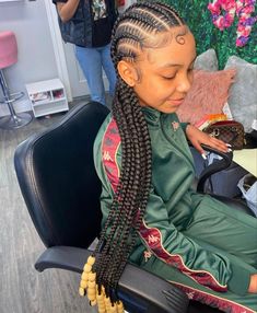 Braids For 8yrs, Black Kids Cornrows Hairstyles, Long Natural Braids, Braided Hairstyles For Middle School, Hair Styles For 12 Year, Braid Hairstyles For Black Girls Kids, Back To School Hairstyles Braids 5 Grade, Braided Hairstyles For Black Girls Kids, Cute Hairstyles For Black Girls Braids