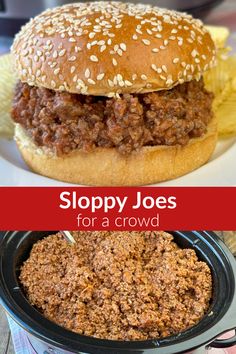 sloppy joes for a crowd is an easy and delicious appetizer that everyone will love