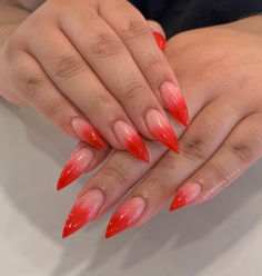 33 Red Ombre Nail Ideas for Every Occasion Ombre Nail Ideas, Red Ombre Nails, Nail Art Images, Red Images, Red Polish, Ombre Nail, Ombre Nail Designs, Red Nail Polish, Red Ombre