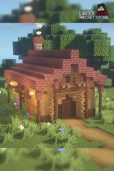 an image of a small house made out of bricks