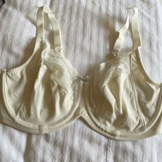 Brand New Bra, Washed But Not Worn White Underwire Nylon Bra, White Lace Sleepwear With Built-in Bra, Lace Camisole With Built-in Underwire Bra, Cheap Sleepwear With Built-in Underwire Bra, Lace Sleepwear With Built-in Underwire Bra, New Bra, Women's Intimates, Bra, Brand New