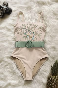 Averie US Unique Swimsuits For Women, Belted Swimsuit, Unique Swimwear, Swimsuits One Piece, Dry Desert, Desert Landscapes, Blooming Trees, International Clothing, Cute Bathing Suits