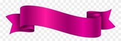 a pink ribbon on a transparent background