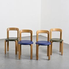 Listed on VNTG.com: Set of 4 Vintage chairs by Bruno Rey for Dietiker Switzerland, 1970s | #vntg #vintage