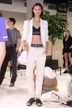 Calvin Klein White Label Spring 2015 - Slideshow Calvin Klein White, White Label, Fashion News, Two Piece Pant Set, Calvin Klein, Log In, Log, Internet, Energy