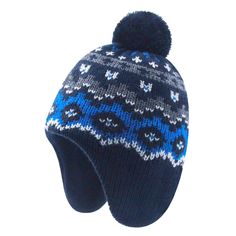 PRICES MAY VARY. 100% Acrylic Imported Elastic closure Hand Wash Only Cozy Lining Kids beanie hat for boys and girls in cold weather is made of soft Acrylic, available for child aged 1-7T Your boys or girls will look warm and cuddly with the trendy kids pompom beanie, great to wear on with everyday outfits Knit hat with good stretch for long time use. Available 3 Size: 1T-2T, fit for head circumference 17.7-18.8 inches, 2T-4T, fit for head circumference 18.8-20 inches, 4T-7T, fit for head circum Cute Winter Hats For Cold Weather, Warm Cute Bonnet For Winter, Cute Warm Bonnet For Winter, Playful Warm Hats For Outdoor, Cute Warm Winter Beanie, Cute Warm Winter Bonnet, Playful Warm Outdoor Hats, Cozy Blue Hats For Outdoors, Warm Blue Hats For Winter