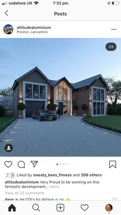 an image of a house that is on the instagram page for real estate listing