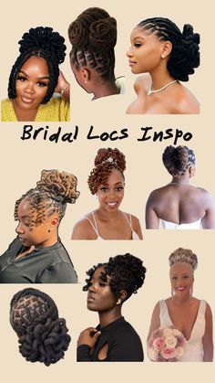 Hairstyle ideas for brides with locs Brides With Locs, Dreadlock Wedding Hairstyles, Black Brides Hairstyles, Dreadlocks Hair Care, Loc Updo, Black Wedding Hairstyles, Wedding Hairstyles Bride, Bun Styles