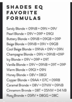 Shades Eq Color Formulas, Redken Blonde Toner Formula, Hair Formulas Redken, Redkin Eq Shades Formulas Blonde, Redken Toner Formula, Hair Color Formulas Redken, Redken Blonde Formula Shades, Shades Eq Toner Formulas Blonde, Shades Eq Blonde Toner Formulas