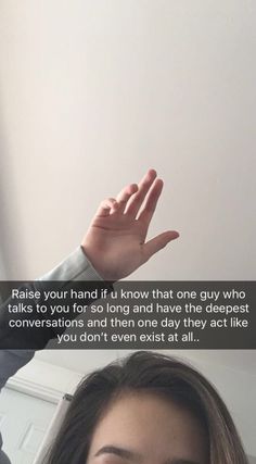 a woman is holding her hand up to the sky with an interesting quote on it