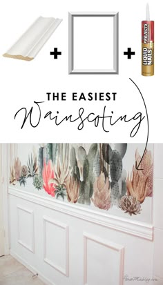 the easy way to paint a wall with watercolors and acrylic paints