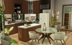 Sims 4 Houses Layout, Sims 4 House, Sims 4 Kitchen, San Myshuno, House Flippers, Sims 4 House Plans, Sims 4 House Building, Sims 4 House Design