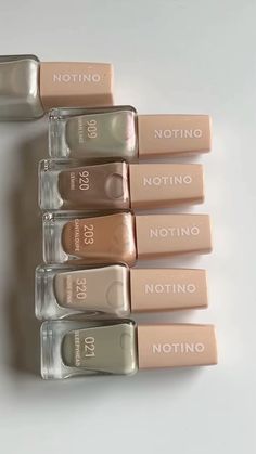 Light Nude Notino Gel Effect Nail Polish 901 Wedding Day, 909 Swan Lake, 320 Nude Pink, 920 Gemini, 203 Cantaloupe, 021 Sleepyhead