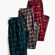 Madewell Flannel Pajama Pants Are 100.% Cotton Flannel -Super Soft & Comfortable- Stretchy Waist With Drawstring Tie- 2 Front Slash Pockets @ The Hips & One Rear Slip Pocket- These Are All New With Tags- A Unisex Style For Sure- These Were Never Put To The Sales Floor- Pristine Condition- Green Color Way Available In Another Listing Mens Joggers Sweatpants, Green Flannel, Flannel Pajama Pants, Red Plaid Flannel, Tan Plaid, Fleece Sweatpants, Flannel Pajamas, Madewell Denim, Green Plaid