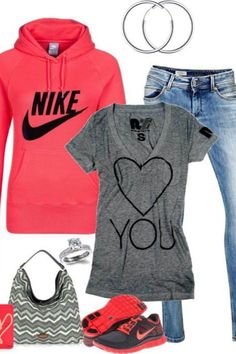 25 Great Sporty Outfit Ideas Sporty Outfit Ideas, Sporty Outfit, Stile Hijab, Nike Free Run, Sporty Outfits, Casual Winter Outfits, Komplette Outfits, Nike Outfits, Fall Winter Outfits