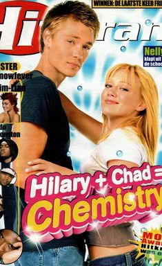 a magazine cover with an image of two people on the front and one is wearing jeans