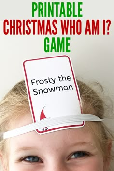 Teenage Party Games, Who Am I Game, Christmas Charades, Printable Christmas Games