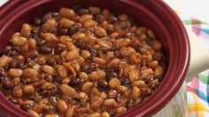Texas-Style Barbecued Beans | Recipe | Recipes, Bean recipes, Slow cooker baking