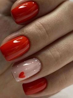 Unghie Sfumate, Heart Nail Designs, Valentine Nail Art, Thanksgiving Nails, Nails Polish