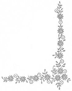 a black and white drawing of a tall tower with lots of flowers on the side