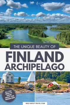 the unique beauty of finland archipelago is featured in this travel brochure